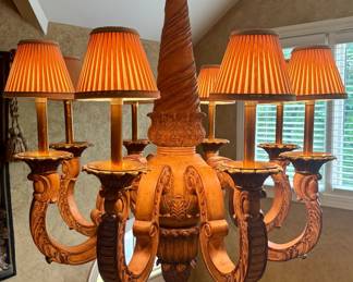 Maitland-Smith bronze chandelier