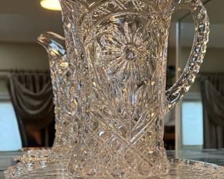 Imperial Glass Ohio 474 Mayflower pressed glass pitcher