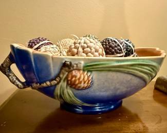 Pinecone Bowl - Roseville Pottery