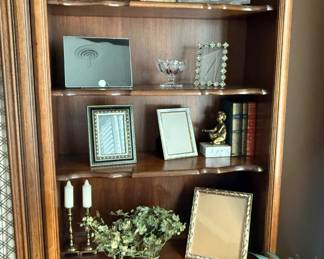 Wood Bookcase with Lower Cabinet