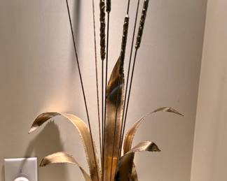 Copper Cattail Sculpture