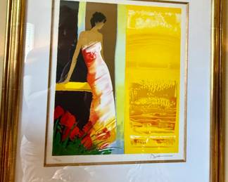 Lithograph Framed and Matted 446/450- Emile Bellet