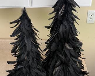 Black feather trees
