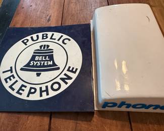 Bell System Public Telephone Signs