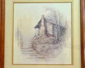 Ben Hampton "High Splendor" signed, matted and framed print