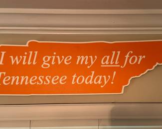 I will give my all for Tennessee today! Sign