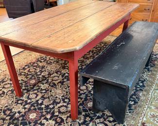 Farmhouse Table and Bench