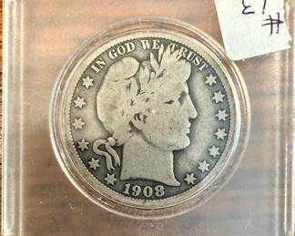 1908 Barber Half Dollar