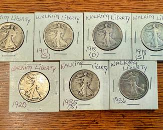 Walking Liberty Half Dollars