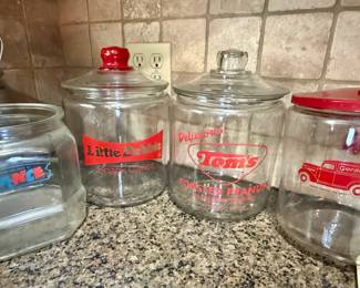Vintage Lance, Little Debbie, Tom's Candy Canisters