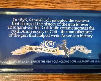 175th Anniversary Colt Knife