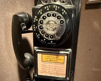 1950s Automatic Electric Company Rotary Payphone