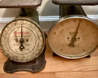 Antique Eveready and Hanson Kitchen Scales