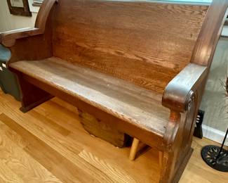 Antique Church Pew