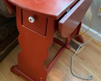 Drop Leaf Side Table with Drawer
