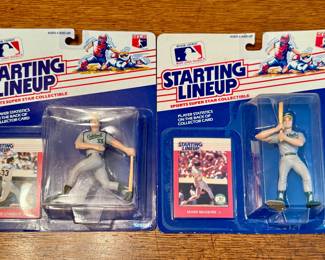 Starting Lineup Sports Super Star Collectibles Mark McGwire and Jose Canseco