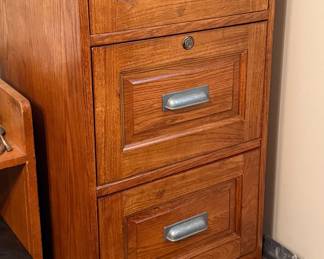 Antique Moon Four Drawer Filing Cabinet