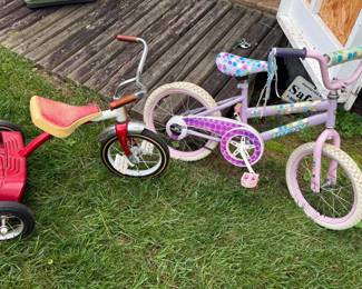 Huffy Bicycle and AMF Tricycle