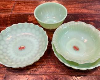 Jade-Ite Heat Proof Fire King Dishes