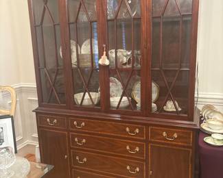 Henkel Harris mahogany inlay China cabinet