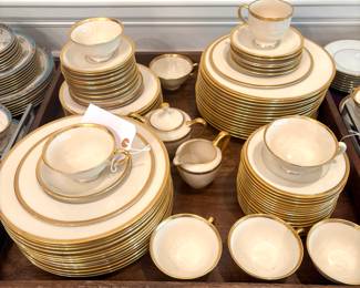 84 pc. Lenox Tuxedo China