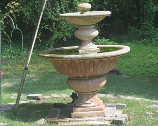 Concrete fountain