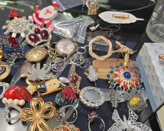 brooches and other costume jewelry