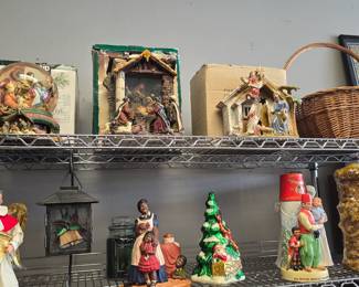 vintage Christmas ornaments and more