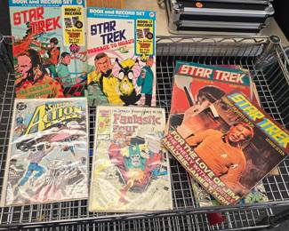 vintage star trek magazines, posters, and vintage comics