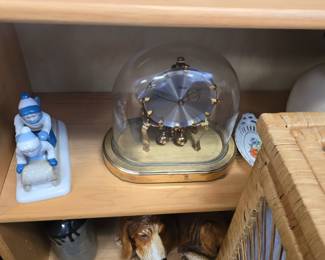 anniversary clock with glass dome