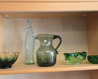 art glass and more green