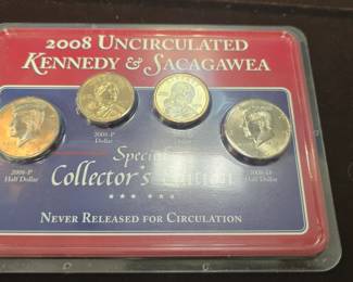 2008 Kennedy Sacagawea coin set