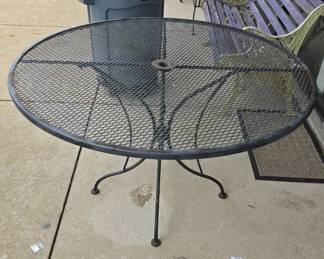 Wrought iron patio set
