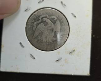 1876 standing liberty quarter CARSON CITY