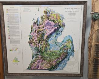 Large nice framed map