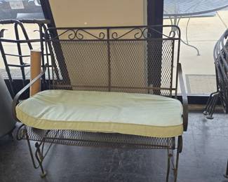 Wrought iron glider
