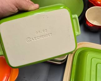 Large collection of Le Creuset cookware NICE!