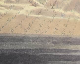b17 bomber the flying fortress print with crews autographs awesome piece autographs are real. 