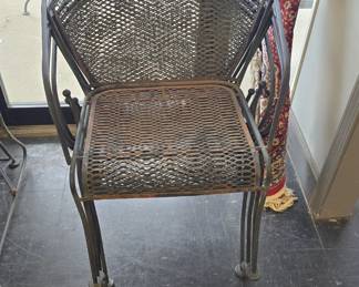 Wrought iron patio set
