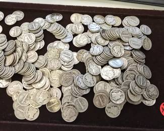 Tons of mercury silver dimes (No DUPLICATE PHOTOS) if the pic is here its a different batch.
