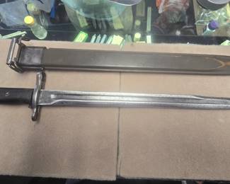 Utica flaming bomb 1942 Bayonet with scabbard