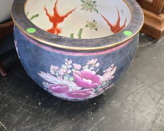Large koi pond planter