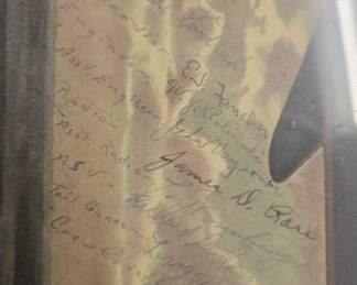 b17 bomber the flying fortress print with crews autographs awesome piece autographs are real. 