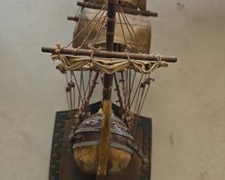 nautical ship head mount with sails