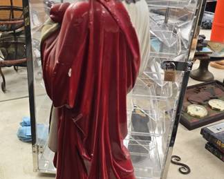 vintage 22" sacred heart Jesus chalkware?