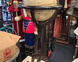 large globe in stand