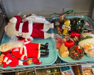 vintage Christmas ornaments and more