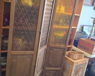 Midcentury 3 panel room divider