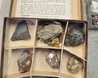 Welch School and college collection of RADIO ACTIVE MINERALS! another awesome little collection if you like that kind of thing.