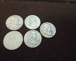 Franklin Half dollars 90% silver